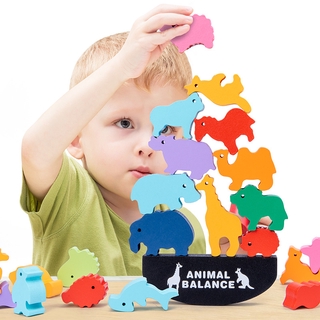 兒童玩具 動物疊疊樂 動物平衡積木 疊疊樂積木 平衡船 大力士疊疊樂 平衡玩具 木製玩具 手眼協調 親子互動桌遊