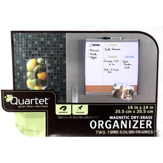 【圓融文具小妹】美國 Quartet 月計畫 磁性 白板 附軟木 35.5*35.5cm 79231 #495