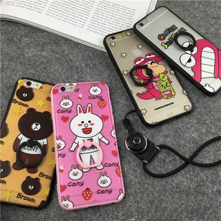【18】可愛恐龍小兔iphone6​​ 6plus手機殼指環扣支架保護殼