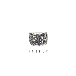 STEELY SHOP 💎簡約 時尚 潮流 歐美風 繩結 鈦鋼戒指 抗敏 316L不鏽鋼 繩索 纜繩 海邊