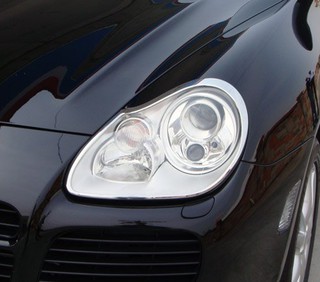 IDFR ODE 汽車精品 PORSCHE CAYENNE 03-06 鍍鉻大燈框 前燈框
