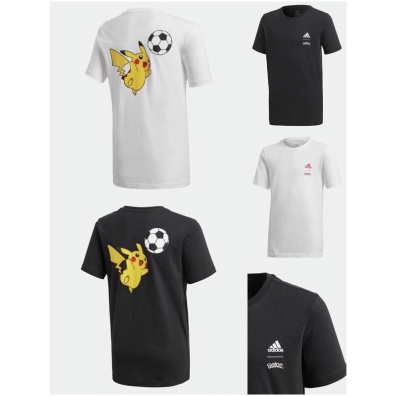 Adidas X Pokemon日本聯名短袖-黑色#寶可夢#愛迪達#純棉#皮卡丘#足球