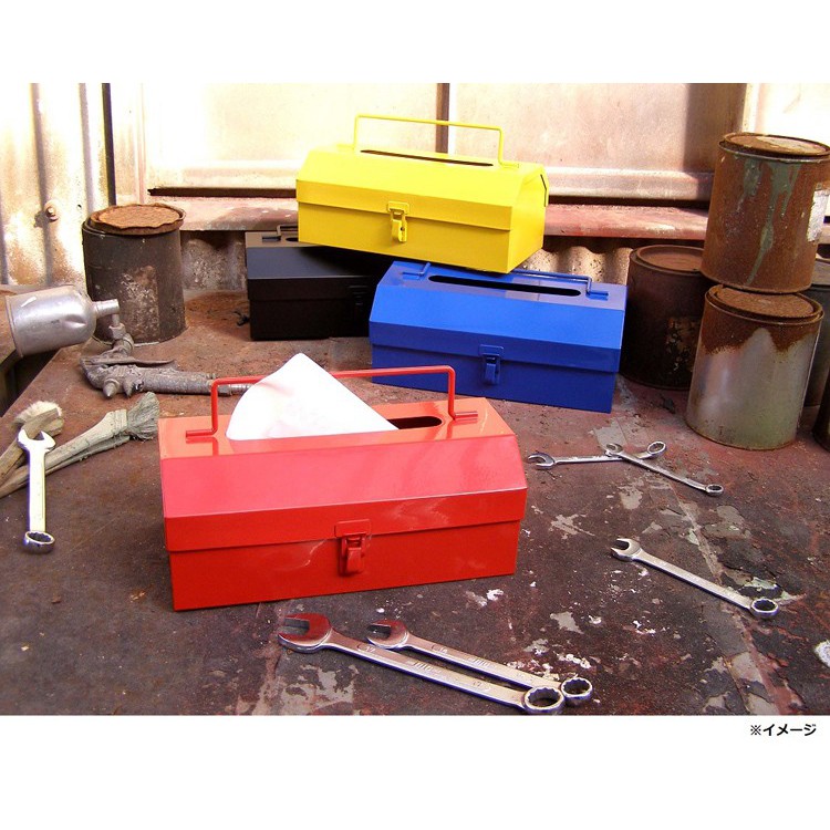 Tool Box工具箱造型鐵面紙盒 3款色 日本進口 工具箱 面紙盒 STEEL Tool Box Seto Craft