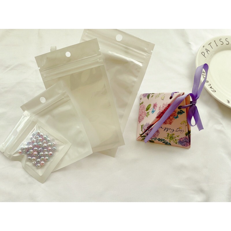 Lidora shop 🈵️70元出貨 DIY手作材料系列 飾品包裝袋 收納袋 密封袋 白色包裝袋