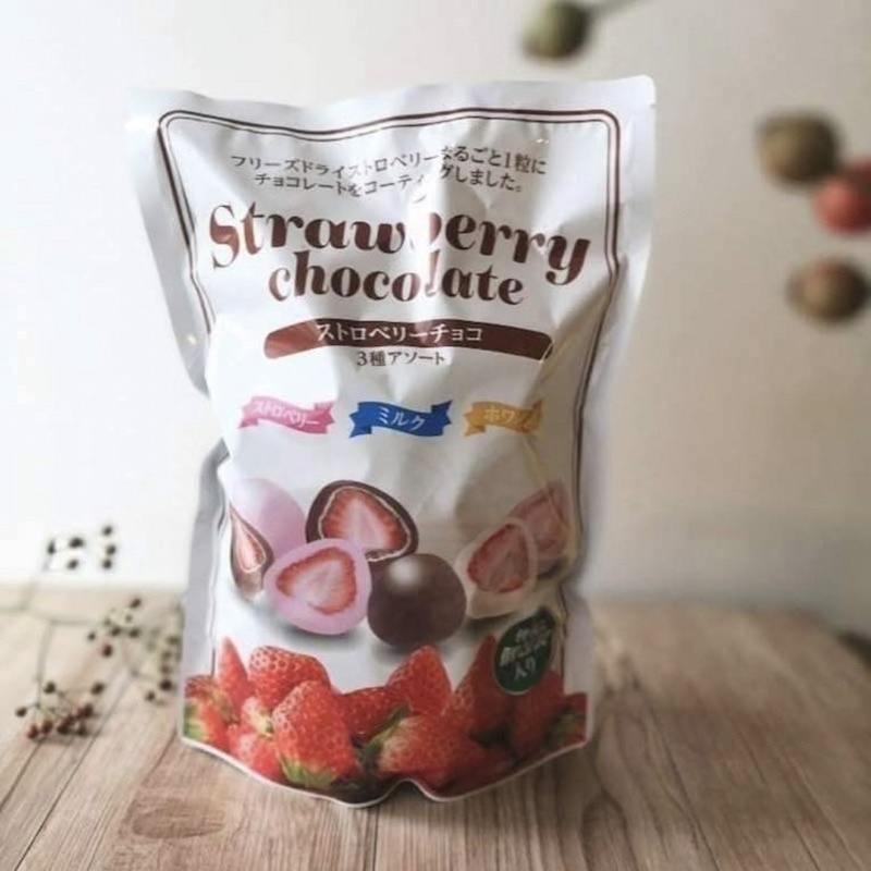 「現貨曰本直送」日本代購～🇯🇵日本好市多熱銷草莓 夾心巧克力400g大包裝