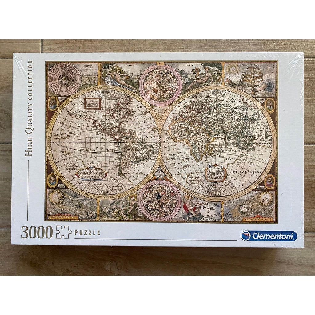 Clementoni 古董地圖拼圖3000片