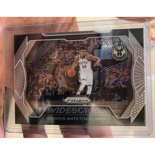 NBA球員卡 公鹿隊前鋒Prizm系列 Giannis Antetokounmpo字母哥 Widescreen金屬特卡！