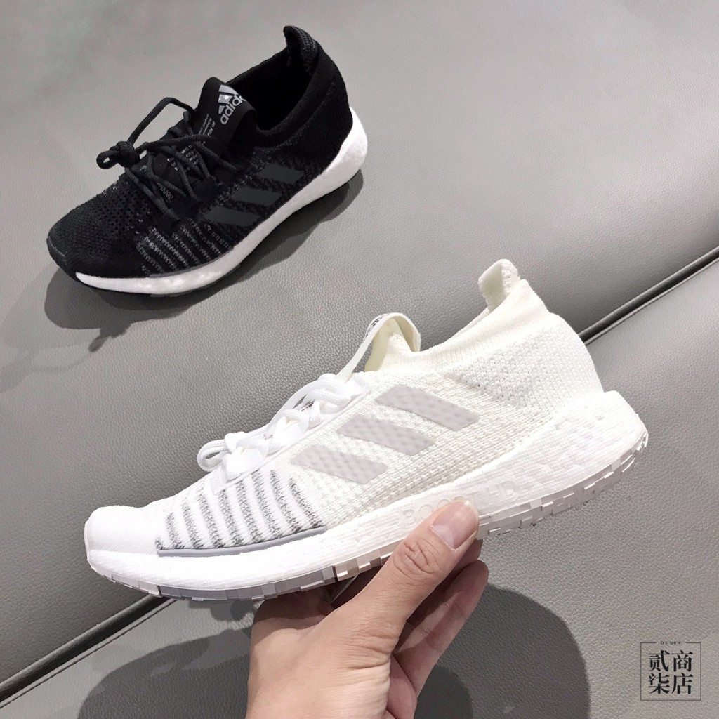 (貳柒商店) adidas PulseBoost HD W 女款 白色 全白 慢跑鞋 Boost 編織 FU7344