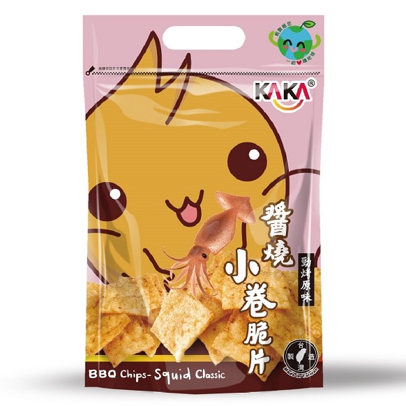 KAKA 醬燒小卷脆片(勁烤原味) 80g【家樂福】