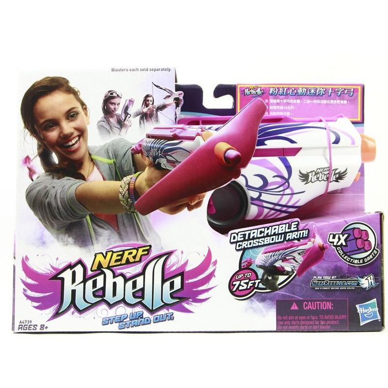 [特價商品] NERF 蕊貝兒系列 Rebelle 粉紅心動迷你十字弓 A4739 孩之寶