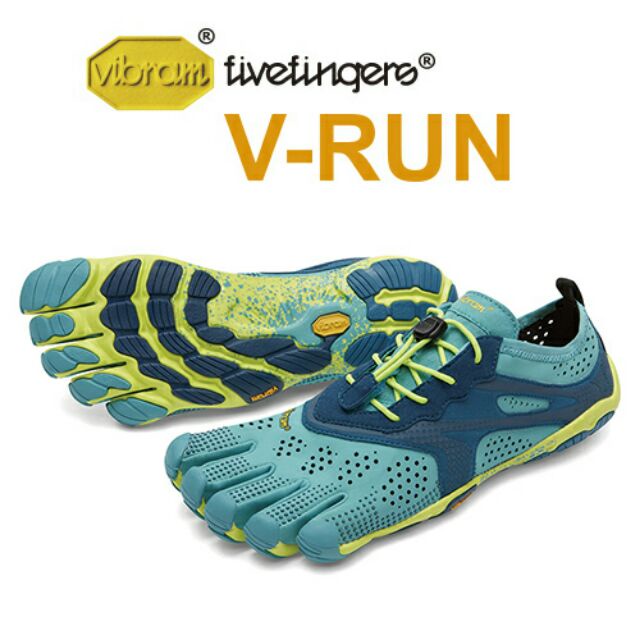 ｜享趣戶外｜《vibram》黃金大底五趾鞋-路跑-V-RUN 18W7001 青/藍 (女)