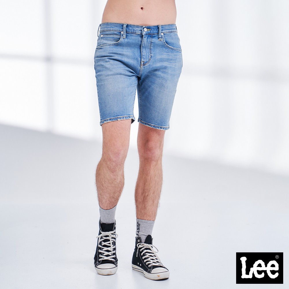 Lee 901 牛仔短褲 男 中藍 Modern LL21009777Y