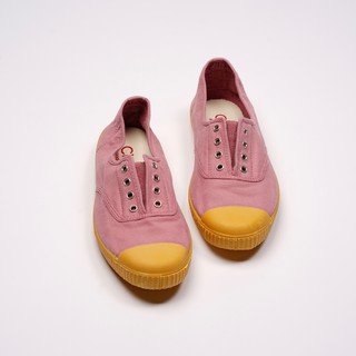 CIENTA 西班牙帆布鞋 J70997 52 粉紅色 黃底 經典布料 大人