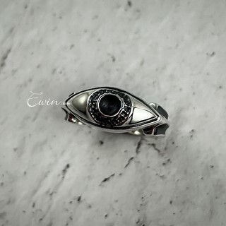 品牌作品-奇想系列【目覺】925純銀戒指(眼睛/對戒/尾戒/情侶對戒【Ewin 創物】