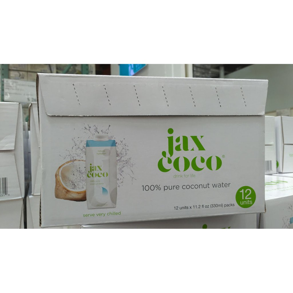 一瓶特價28元 好市多 JAX COCO 100%椰子水/椰子汁(330ml*12瓶)