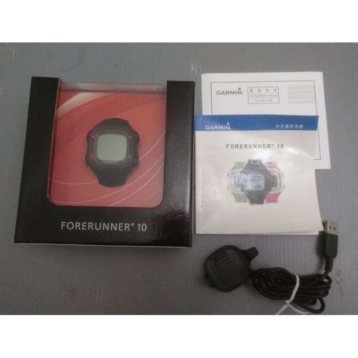 新竹二手Garmin Forerunner 10  GPS 跑步訓練記錄錶  錶帶換過非原廠