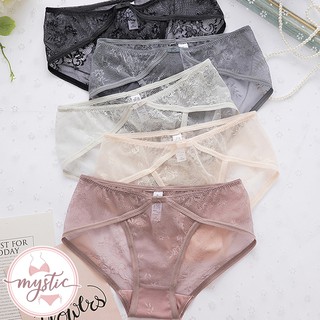 TING BRA 婷姐內衣❤現貨❤蕾絲網紗透膚中腰三角內褲(共5色)