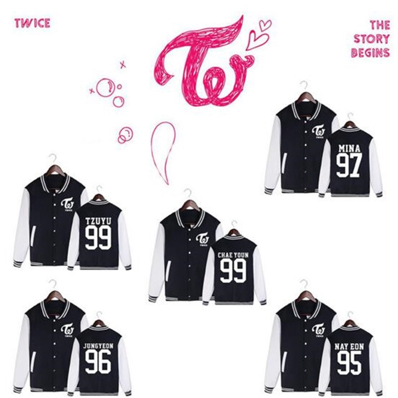 Twice衛衣棒球服俞定延平井桃momo周子瑜sana名井南mina同款衛衣男女棒球服 蝦皮購物