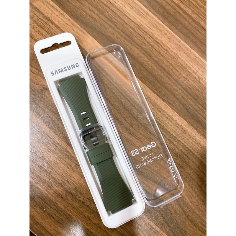 全新 SAMSUNG GEAR S3 矽膠錶帶-綠色(ET-YSU76MGEGWW) 矽膠錶帶-綠色