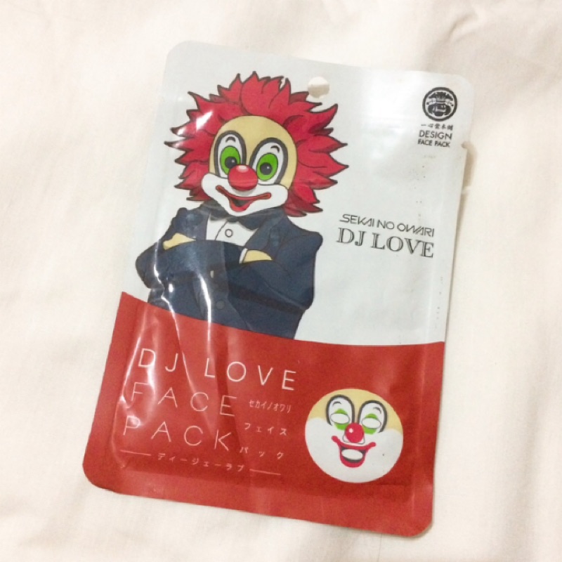 Sekai No Owari Dj Love 面膜 蝦皮購物