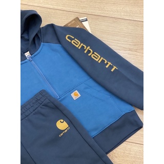美線 Carhartt Half Zip - 兒童套裝 帽踢+長褲 內刷毛材質
