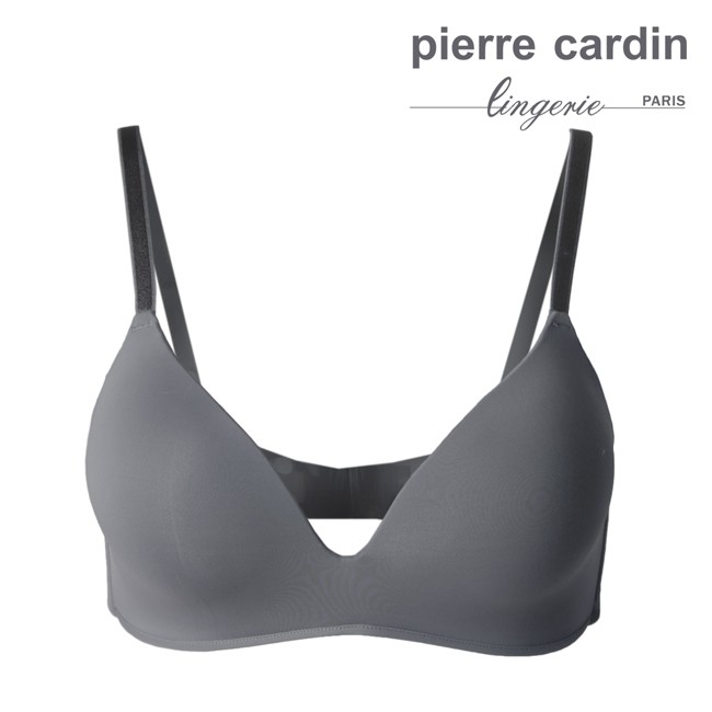 【pierre cardin 皮爾卡登女性內衣】極簡系列 C罩 無鋼圈無痕美型內衣(單件-灰)-609-61780C