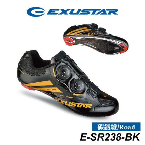 EXUSTAR 公路車卡鞋 碳纖 E-SR238-BK