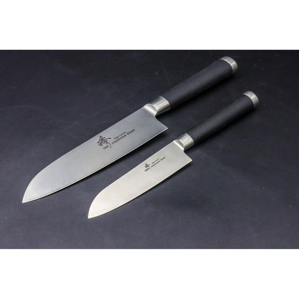 「和欣行」現貨、臻 Zhen 高碳不銹鋼 料理刀 兩入組 Santoku Knife