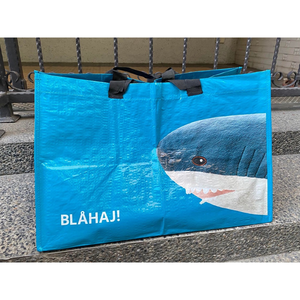 IKEA正品代購 台灣出貨 環保購物袋 鯊魚購物袋 大型購物袋 立體購物袋 肩背購物袋 手提購物袋