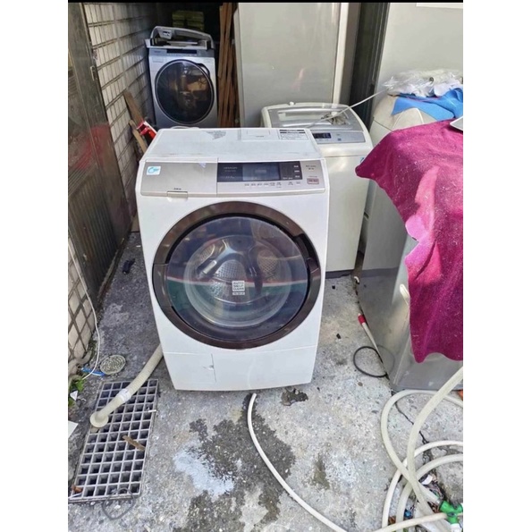 贊2017年，二手中古家電，日立11公斤洗衣機，日本原裝滾筒變頻洗衣機，型號：SF-SD2100A保固三個月
