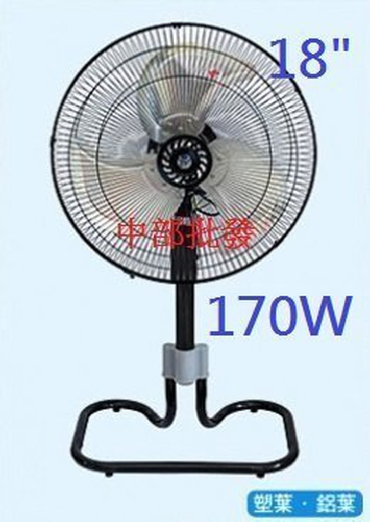 免運 18吋 170W 座立扇 直立桌扇 工業風扇 升降電扇 電風扇 座立兩用扇 工業電扇 桌扇 落地扇 黑巨鯨 工廠