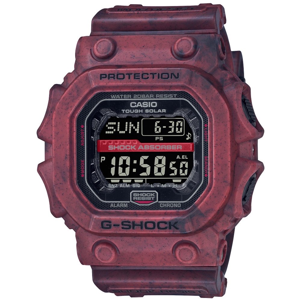 CASIO 卡西歐 G-SHOCK 時尚沙漠防塵方形太陽能腕錶(GX-56SL-4)