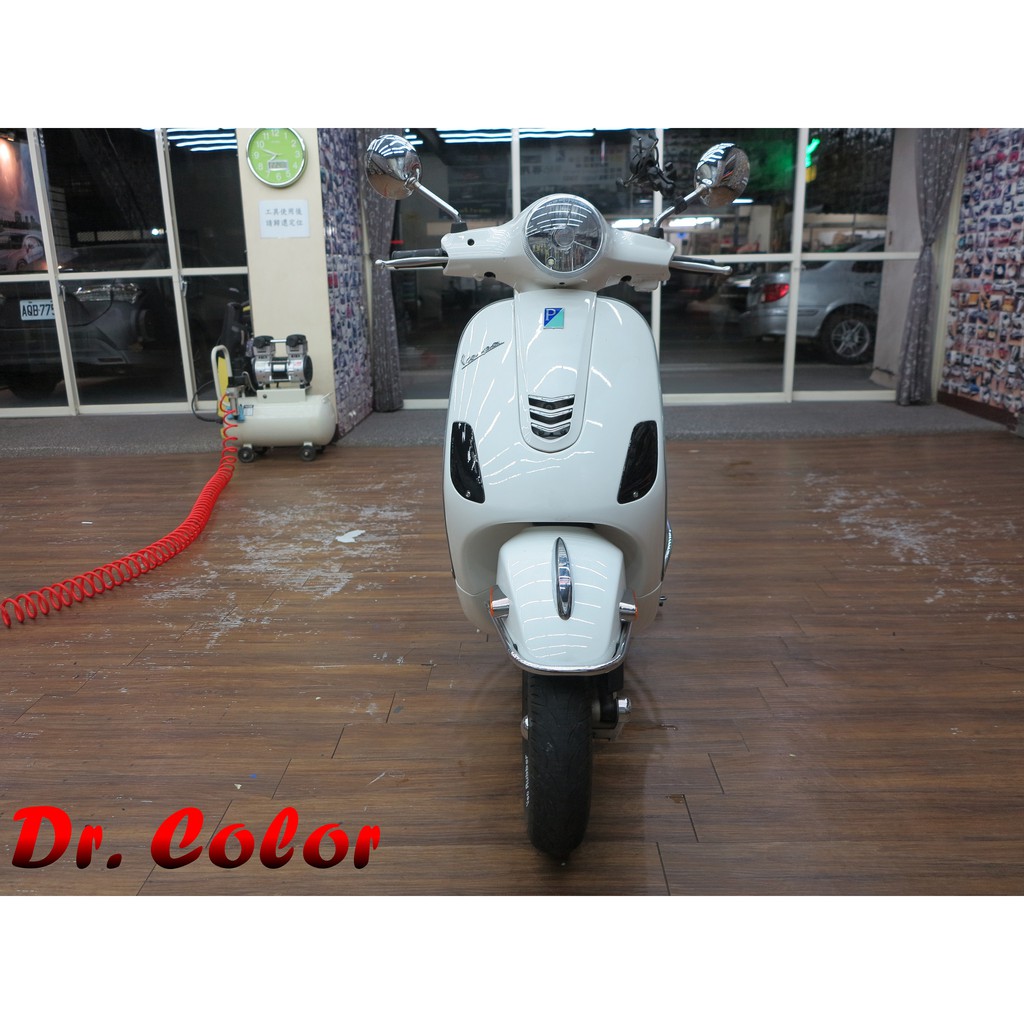 Dr. Color 玩色專業汽車包膜 Vespa LX 125 車燈保護膜