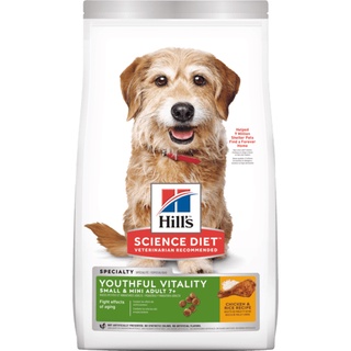 Hills 希爾思 青春活力7+ 小型犬 迷你犬 迷你成犬 雞肉與米 7歲以上 熟齡犬 1.58KG 5.67KG