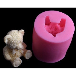 現貨 立體 小熊 矽膠皂模 3d 蠟燭 手工皂 香磚 立體模具