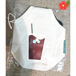 全新品 ☆星巴克 Starbucks 品牌經典 純棉環保杯袋 環保杯帶 重複使用 可清洗☆ 飲料杯袋 環保杯帶 手搖飲袋