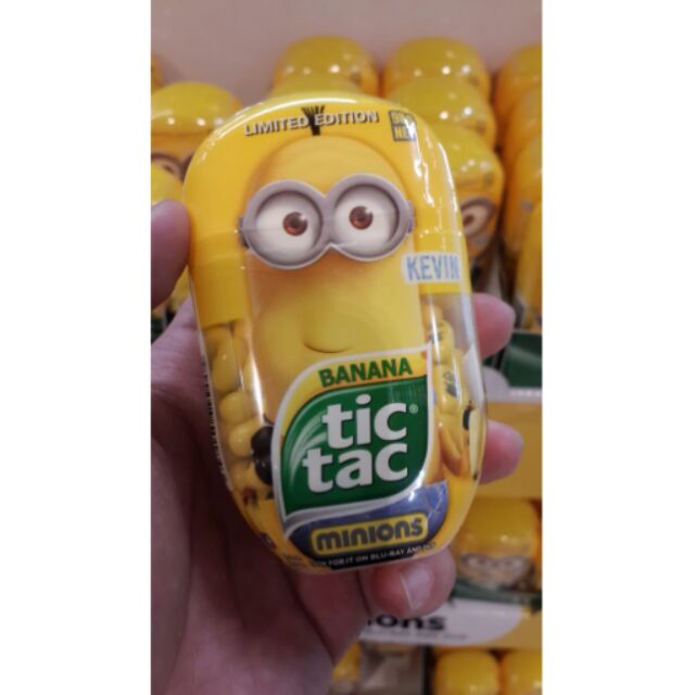 小小兵限定版 Tic tac 香蕉爽口糖 98g 大包裝 只接受預購中