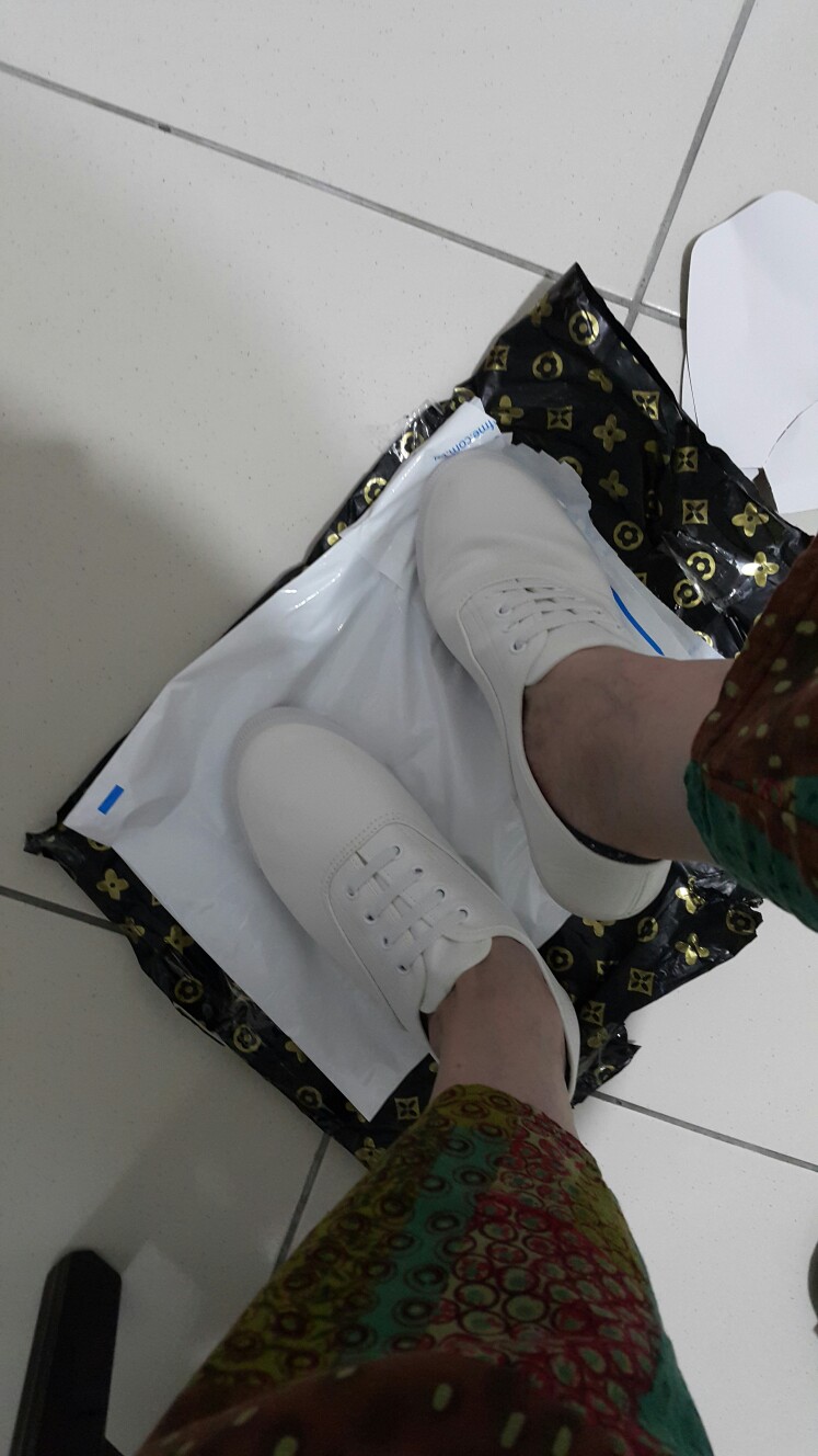 Mit高品質 韓國ulzzang 百搭小白鞋荔枝紋皮革帆布鞋軟底綁帶休閒鞋 蝦皮購物