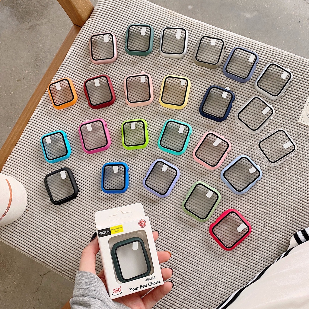 現貨 Apple watch 9H 保護殼 + 鋼化膜 軟硬殼 錶 手錶 保護膜 保護貼 膜 貼 蘋果 蘋果手錶 手錶殼