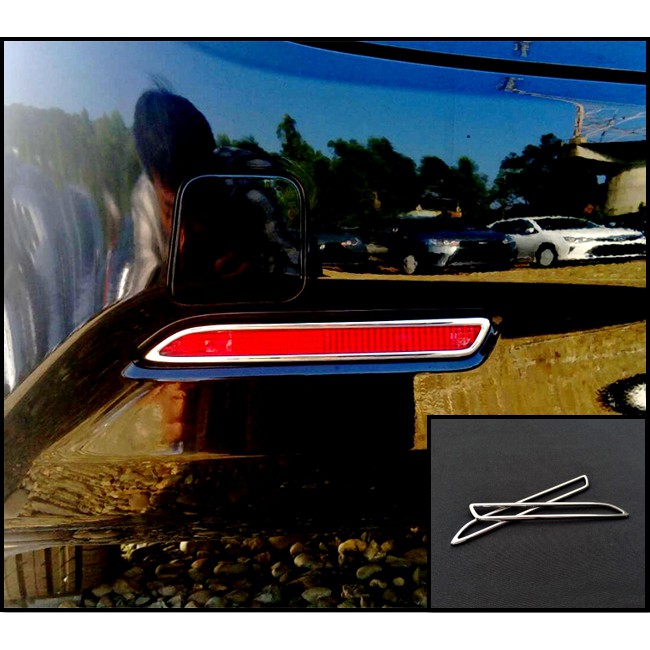 圓夢工廠 Toyota Alphard 阿法 30系 2019~2022 鍍鉻 鍍銀 後保桿 反光片框 後霧燈框 飾貼