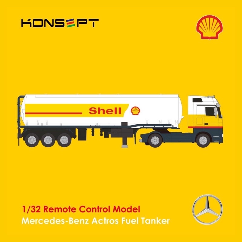 【模幻力量】現貨 1/32 Benz X Shell 遙控運油車