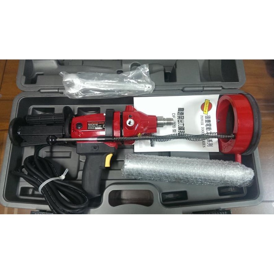 【優質五金】國勝豐水泥鑽孔機 洗孔機 高速手持式 鑽孔機 DF-320 DF320 (贈一組2.5吋管)