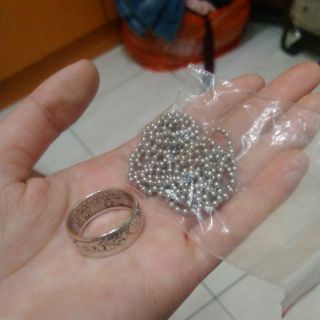 925 純銀 硬幣戒指 戒指