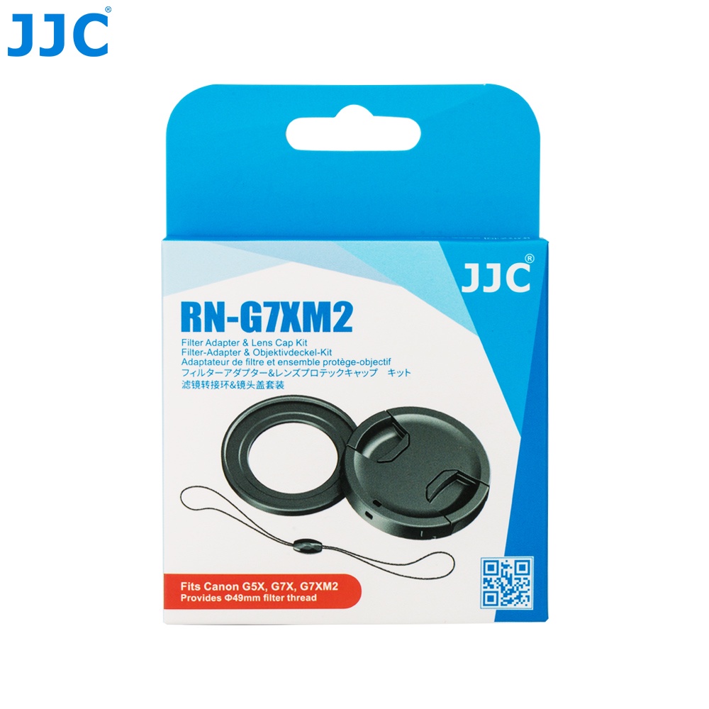 JJC 金屬製相機濾鏡轉接環鏡頭蓋套裝 Canon G7X Mark III II G5X G7XM3 G7XM2 適用