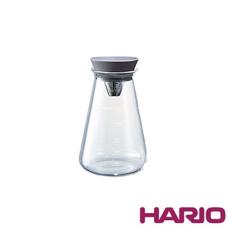 伴桌｜HARIO 石墨灰冷泡錐形燒瓶-500ml(CTP-500-GR 玻璃茶壺 耐熱玻璃壺 冷泡茶壺)