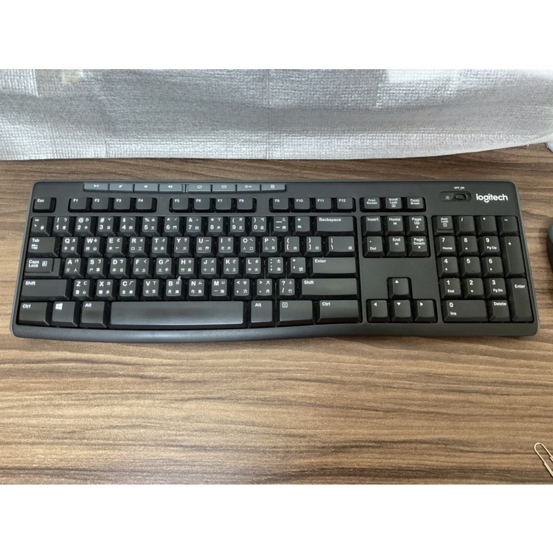 (二手）Logitech 羅技 無線滑鼠鍵盤組 MK270R