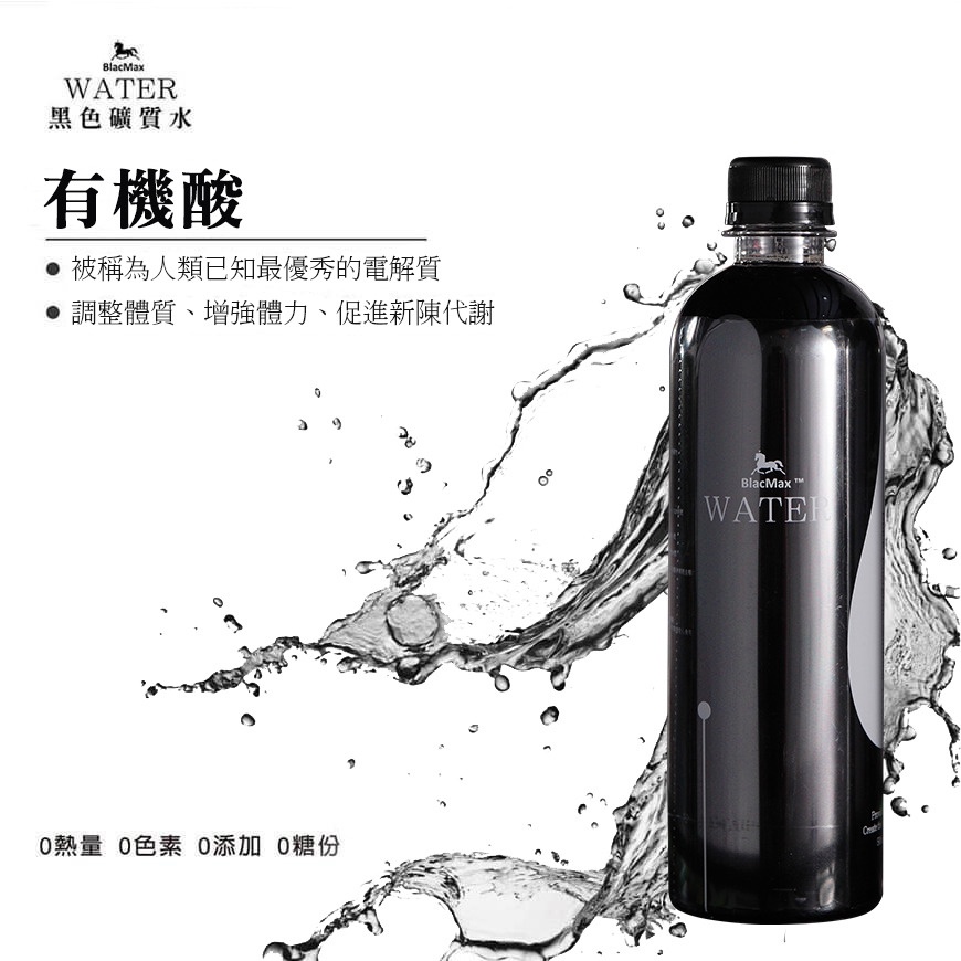 【East 279東貳柒玖服飾】礦泉水的愛馬仕-BlacMax 黑色礦質水 500ml