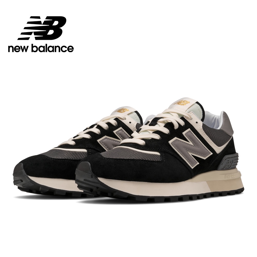 【New Balance】 NB 復古運動鞋_中性_黑灰色_U574LGG1-D楦 574