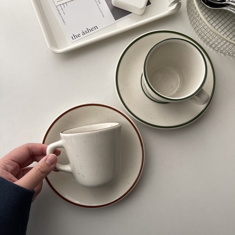 現貨┃(Tuxton)  Bahamas & Emerald coffee set 咖啡杯盤組  /the ashen/