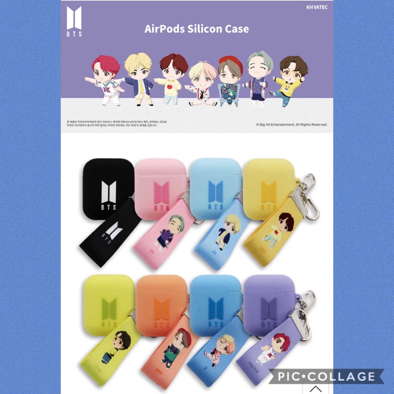 預購 BTS Q版公仔人物Airpods case/Airpods Pro耳機殼